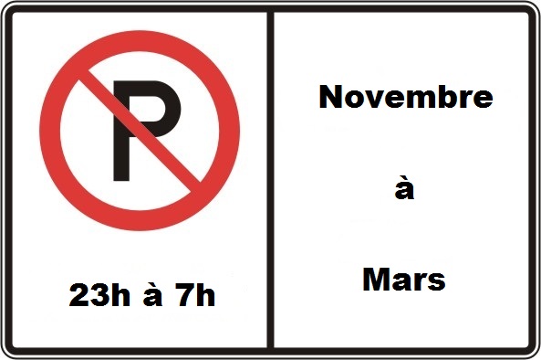 Défense de stationner Défense de stationner